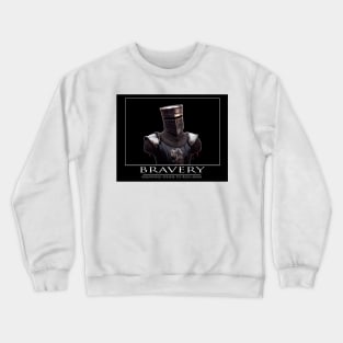 BRAVERY Inspirational Quote Crewneck Sweatshirt